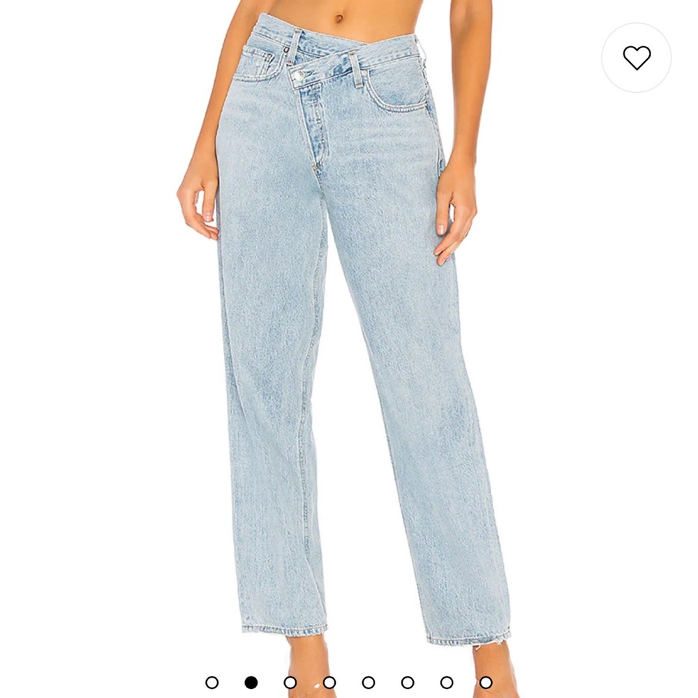 Agolde Light Blue Straight Leg Jeans